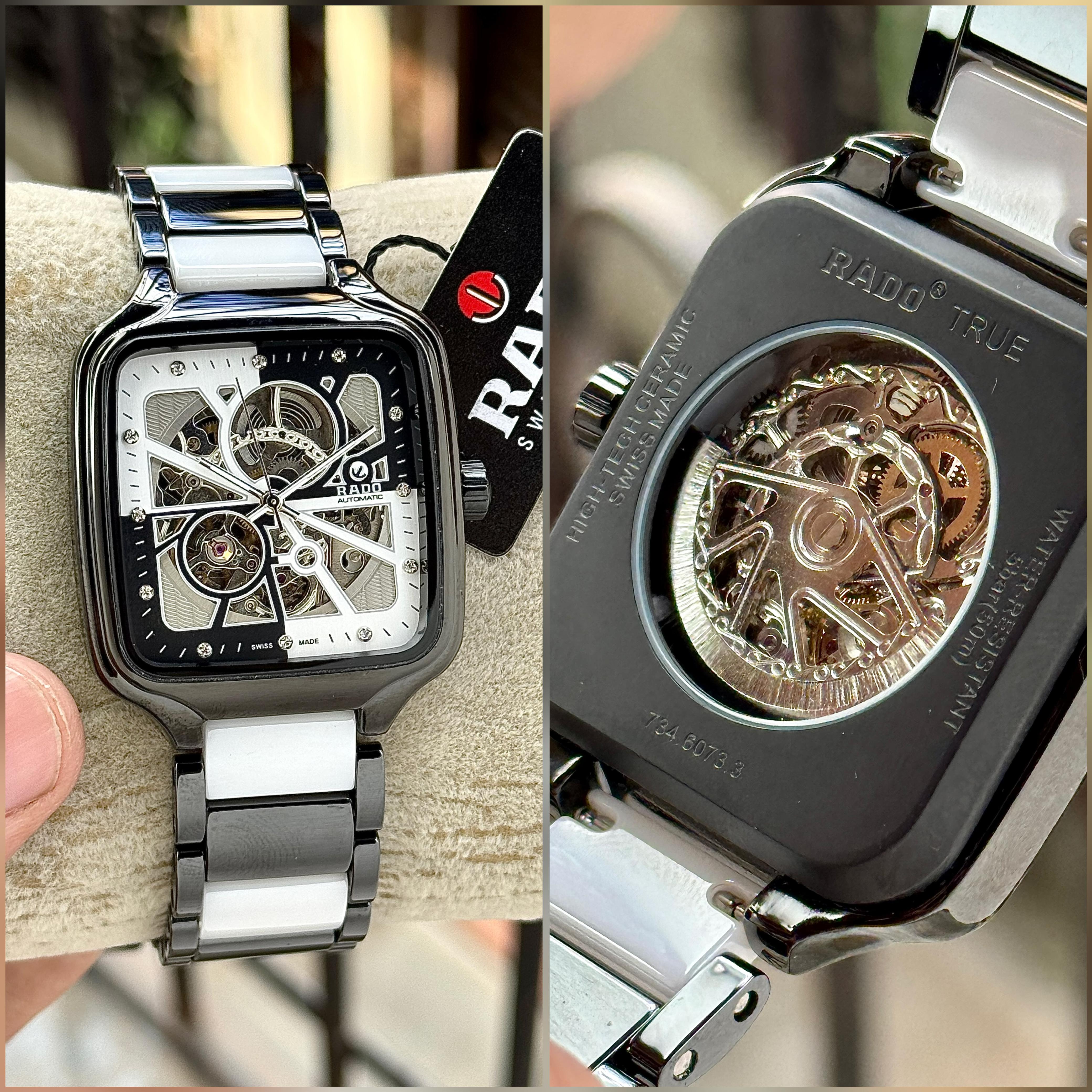 RADO TRUE SQUARE – OPEN HEART DIAMOND REPLICA WATCH